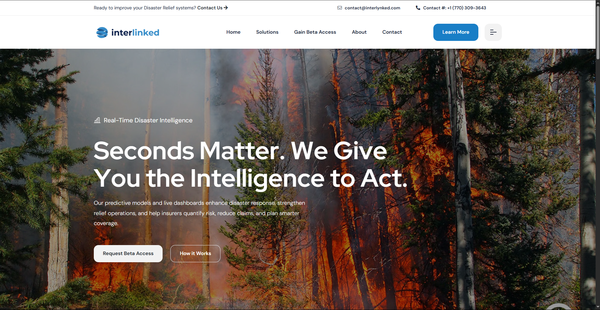 Figma wireframe layout of Interlynked site