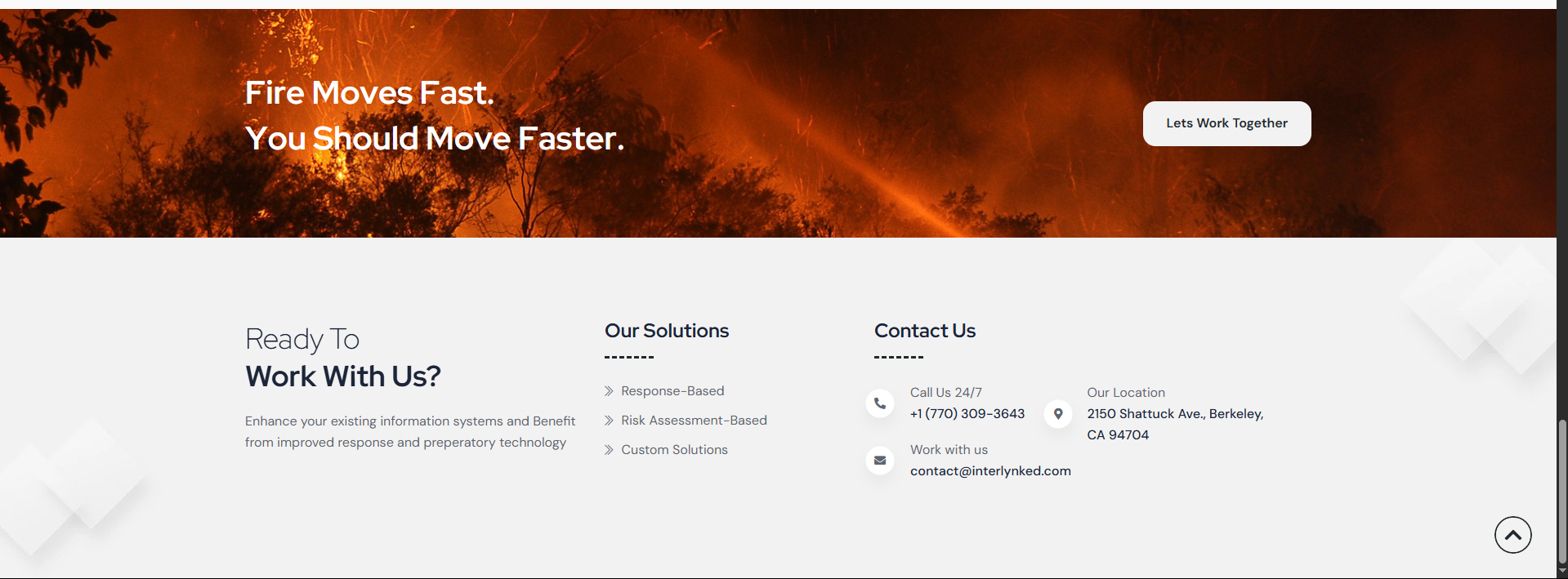 Figma wireframe layout of Interlynked site